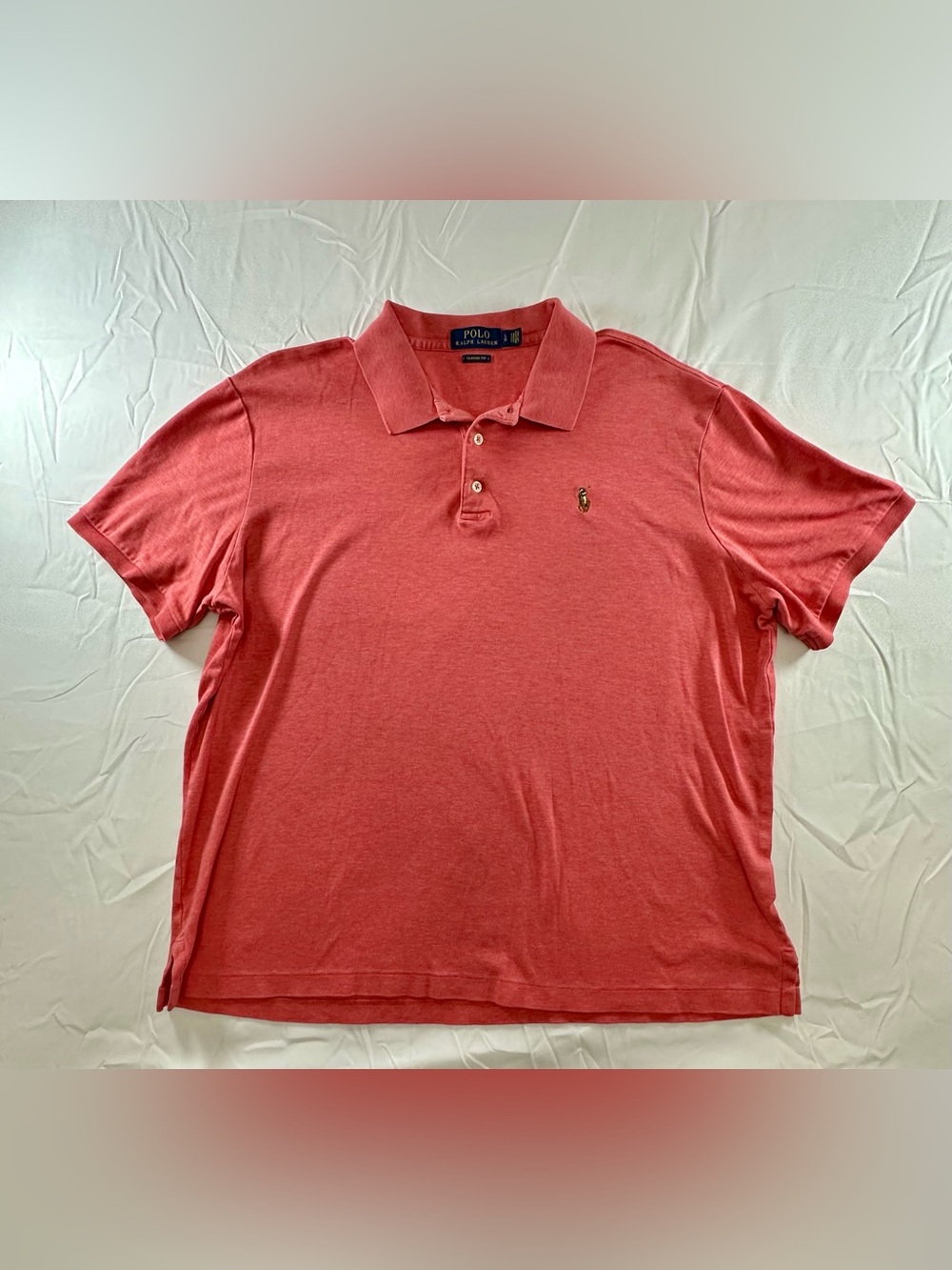Polo by Ralph Lauren Men's Coral Polo Shirt
